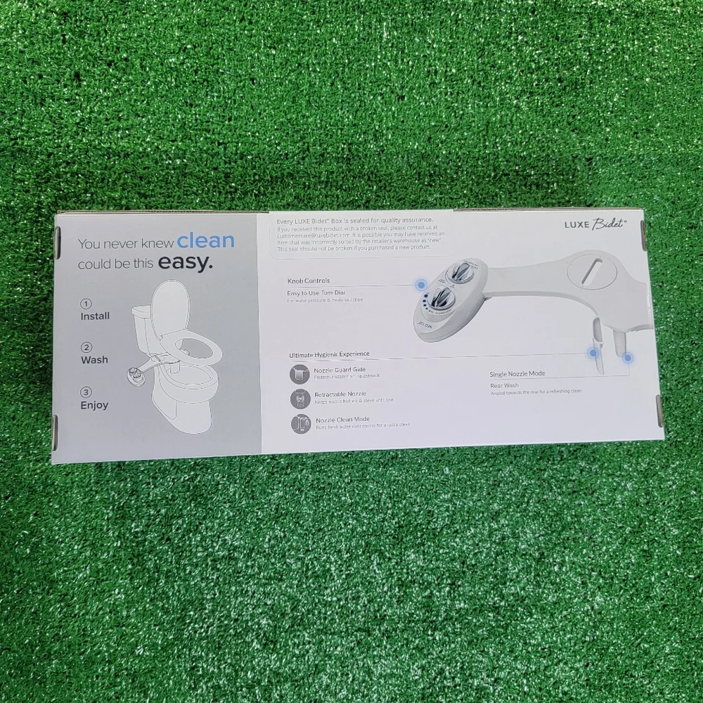 Luxe Bidet Neo 120 White Self Cleaning Nozzle Fresh Water No Electric Toliet New
